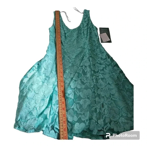 B.Smart Size 5 Mint Green Lace Overllay Fit Short Formal Evening Prom Dress - Picture 5 of 16